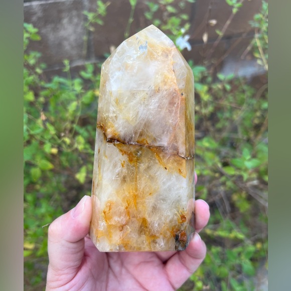 Golden Healer Quartz Crystal Tower - Picture 5 of 9